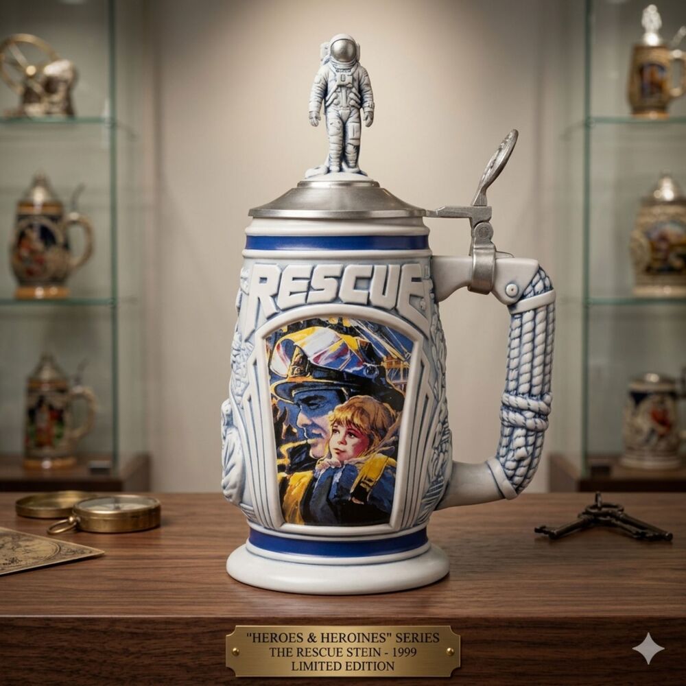 "Tribute to Rescue Workers" beer stein